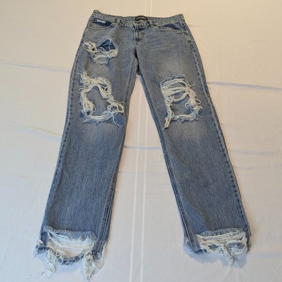 Retrofete Size 26 Distressed Medium Wash Jeans - Picture 1 of 14